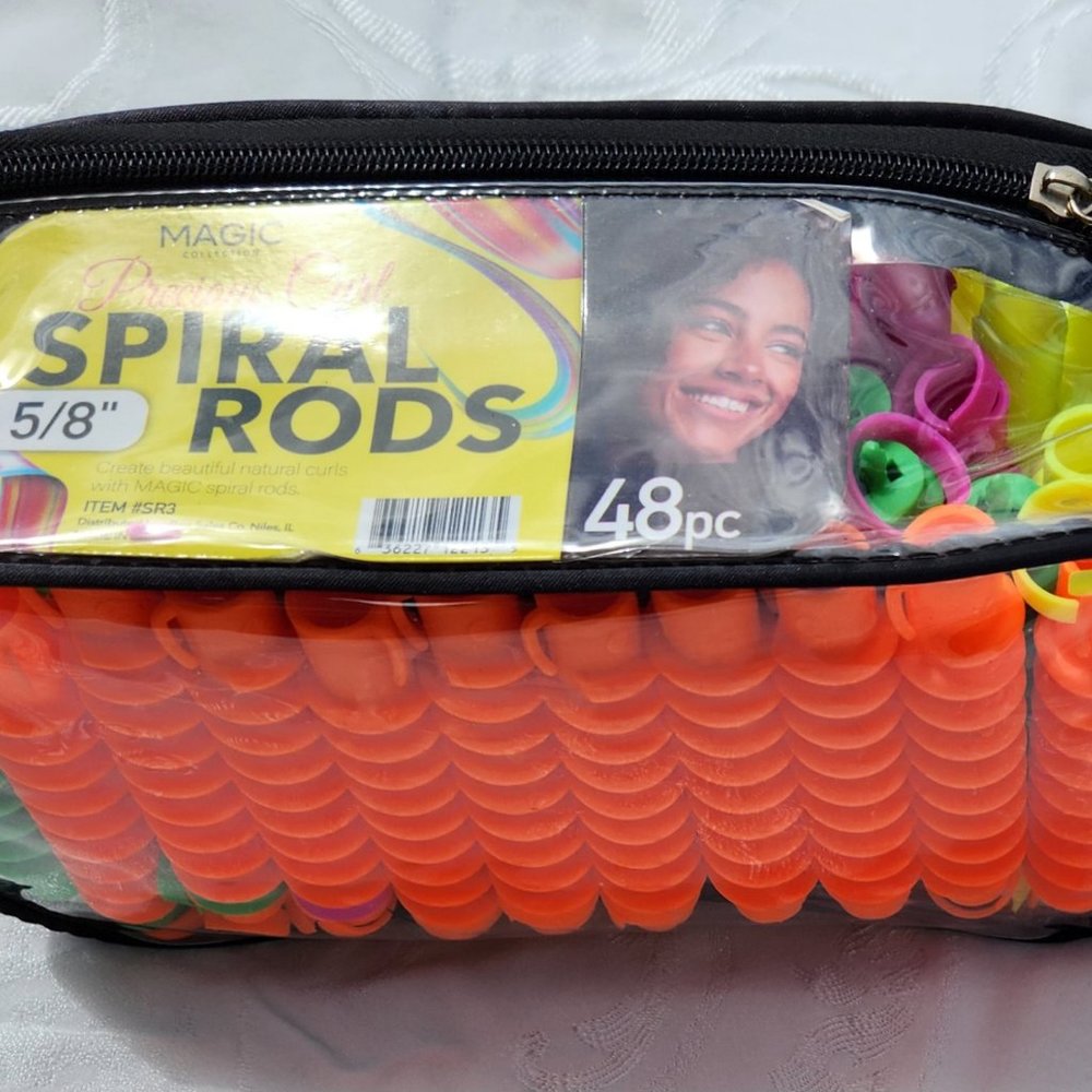 5/8 inch SPIRAL RODS/48 PIECE HAIR RODS/Hair Curl rods 5/8 inch curl rods